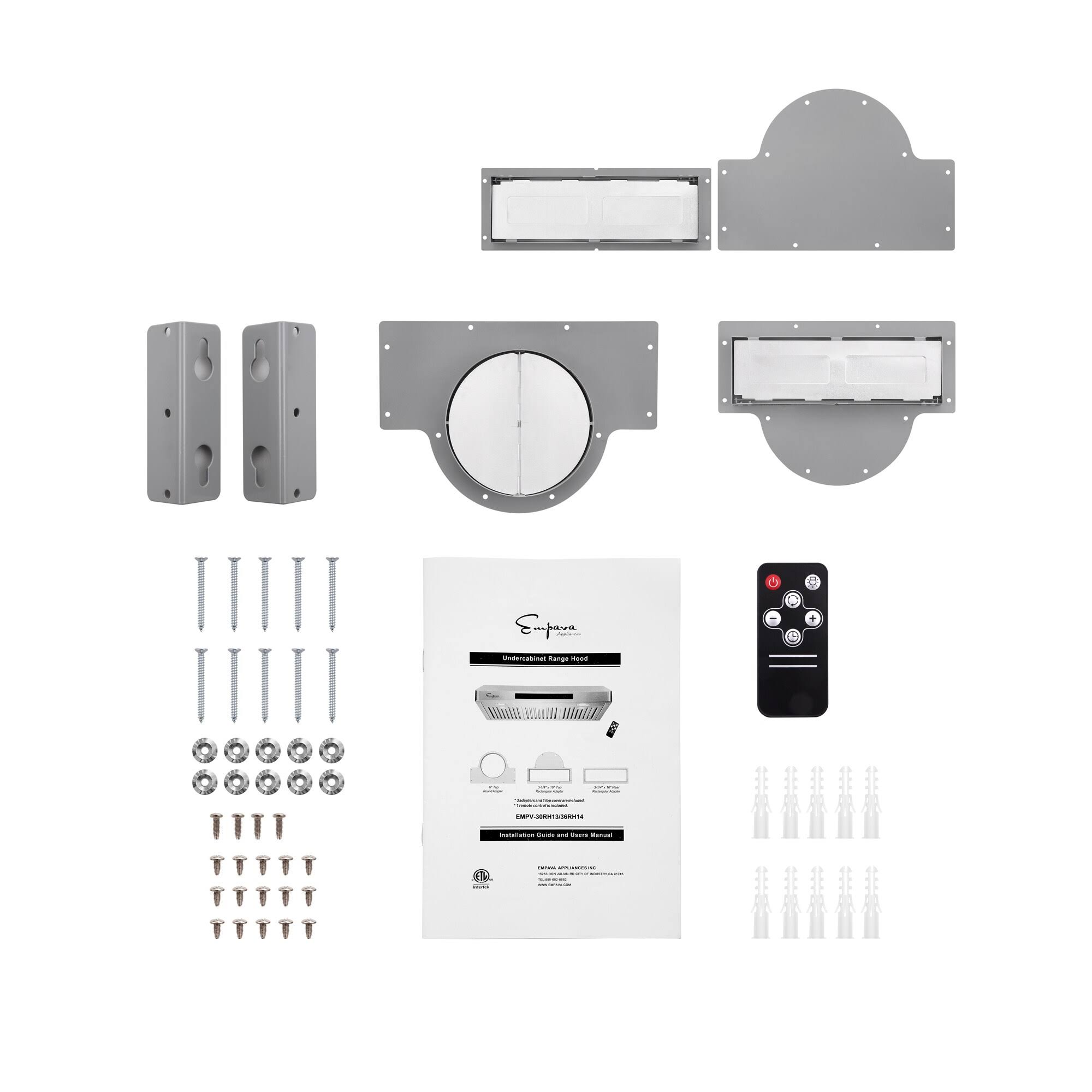 Empava 36 in. 500 CFM Ducted Under Cabinet Range Hood with Push Button Controls Stainless Steel | EMPV-36RH12