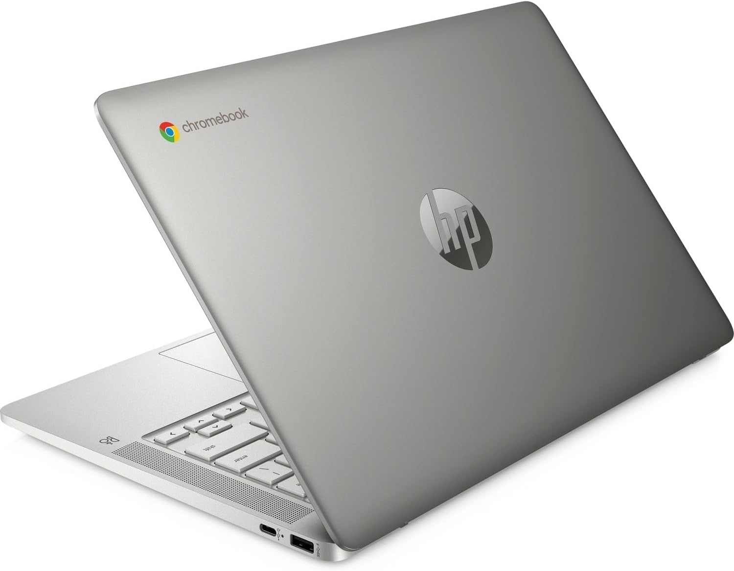 HP Chromebook 14a-na0010ca, 14-inch HD Laptop Intel Celeron N4000 4GB RAM 64GB eMMC USB-C, Wi-Fi & Bluetooth Built-in HD Camera Notebook