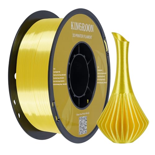 Kingroon Silk PLA Bundle 3D Printer Filament, Dimensional Accuracy +/- 0.03 mm, 10 kg Spool(22lbs)