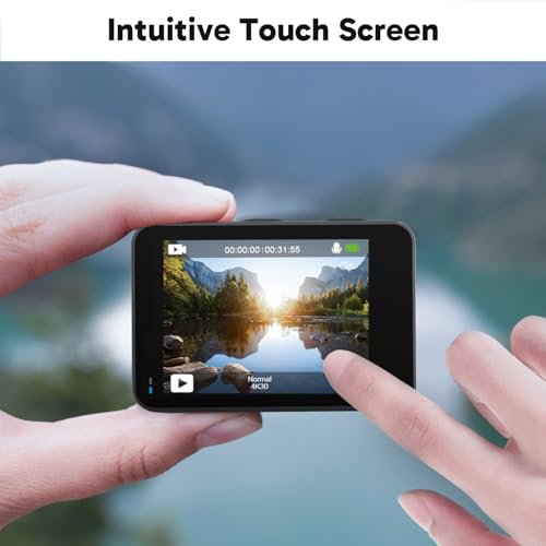 AKASO Brave 7 LE 4K30FPS 20MP WiFi Action Camera with Touch Screen EIS 2.0 Zoom Remote Control 131 Feet Underwater Camera with 2X 1350mAh Batteries