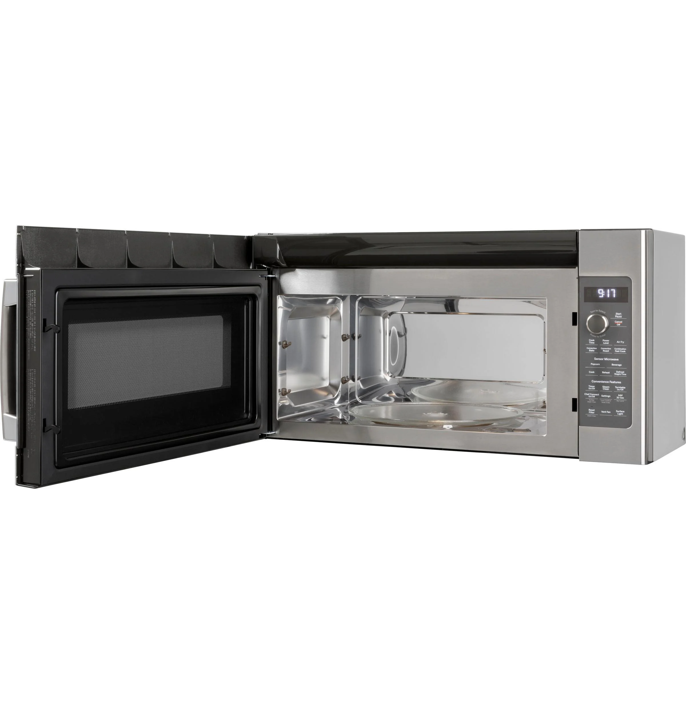 GE Profile 1.7 Cu. Ft. Convection Over-the-Range Microwave Oven, Stainless Steel