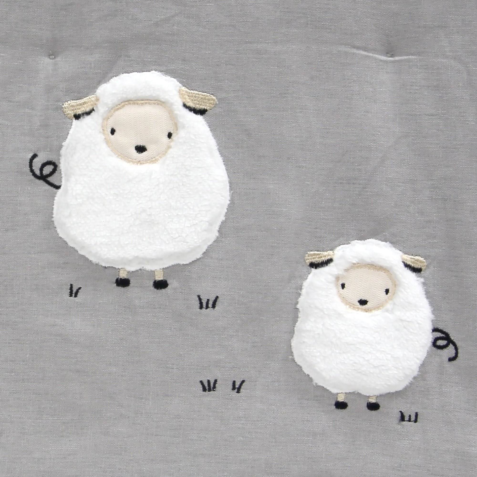 (New) Lambs u0026 Ivy Signature Goodnight Sheep 4 Piece Crib Bedding Set