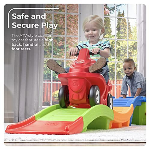 Step2 Up & Down Roller Coaster Toy for Kids, Ride On Push Car, Indoor/Outdoor Playset, Toddlers Ages 2 - 5 years old, Compact Storage