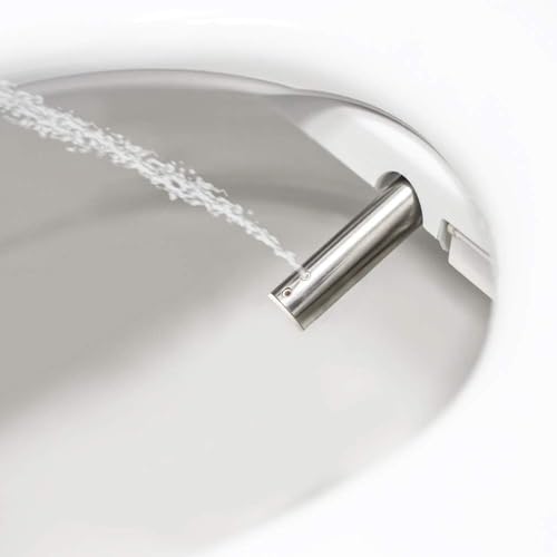 Brondell Bidet Toilet Seat with Remote Control, Heated Water, Custom Washes, Warm Air Dryer, Nightlight