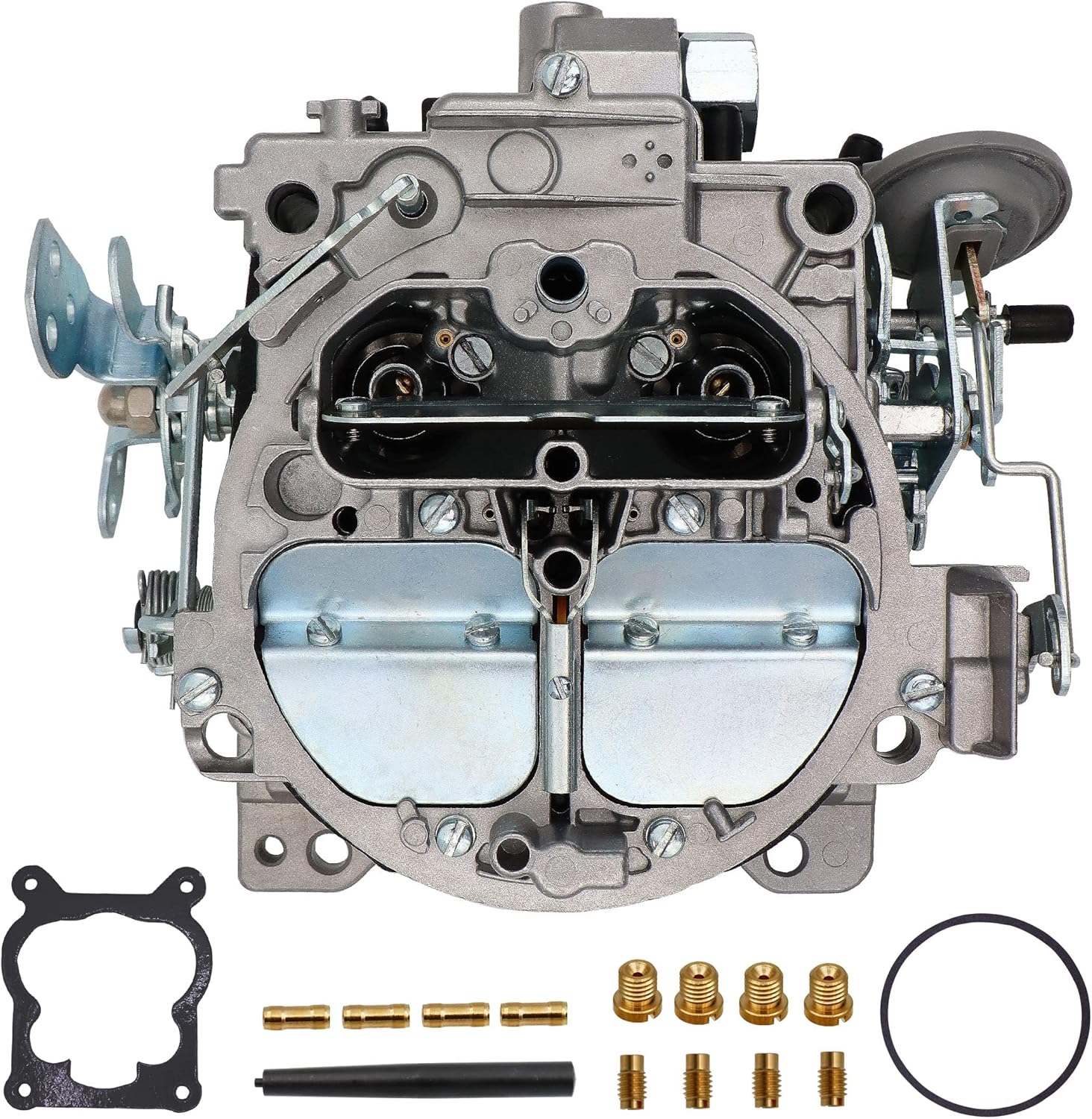 NENKUTEN New Carburetor 4 Barrel for 1901R Rochester Quadrajet 4MV Chevy 1966-1973 Manual Choke 1901-GG 4-BBL, Vacuum Secondary Durable