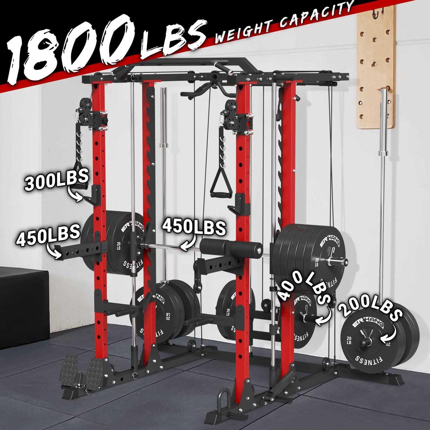 H10 Smith Machine with Cable Crossover System for Home Gym - Sports Supplies Online Store