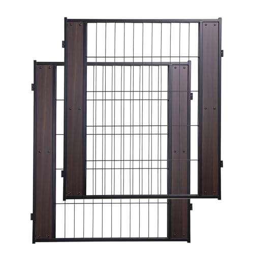 Heavy Duty Dog Playpen 32 Inch Height - Indoor Outdoor Pet Fence Enclosure for Medium and Small Dogs