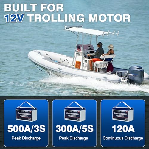 12V 100Ah BCI Group 24 LiFePO4 Battery, 100A BMS Rechargeable Mini Lithium Battery with Low-Temp Protection, Up to 15000 Cycles Perfect for RV