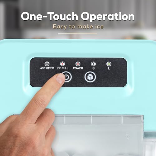 Igloo Electric Countertop Ice Maker Machine - Automatic and Portable - 33 Pounds in 24 Hours - Icecube Maker - Plastic Scoop and Basket
