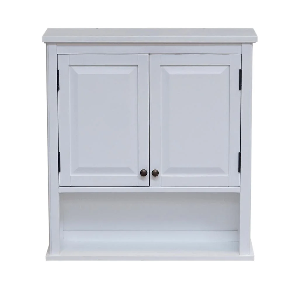 Alaterre Over the Toilet Storage, Space Saver, Upper Cabinet and Open Shelf, Dorset