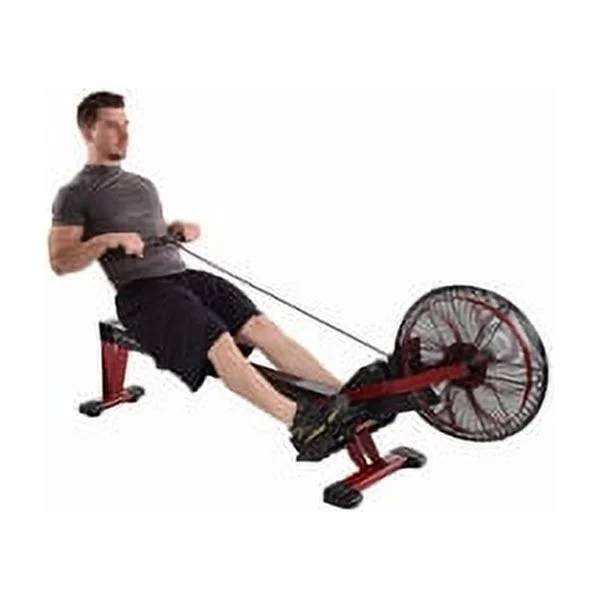 Stamina Exercise Foldable X Air Rower Rowing Machine w/ LCD Display, Red