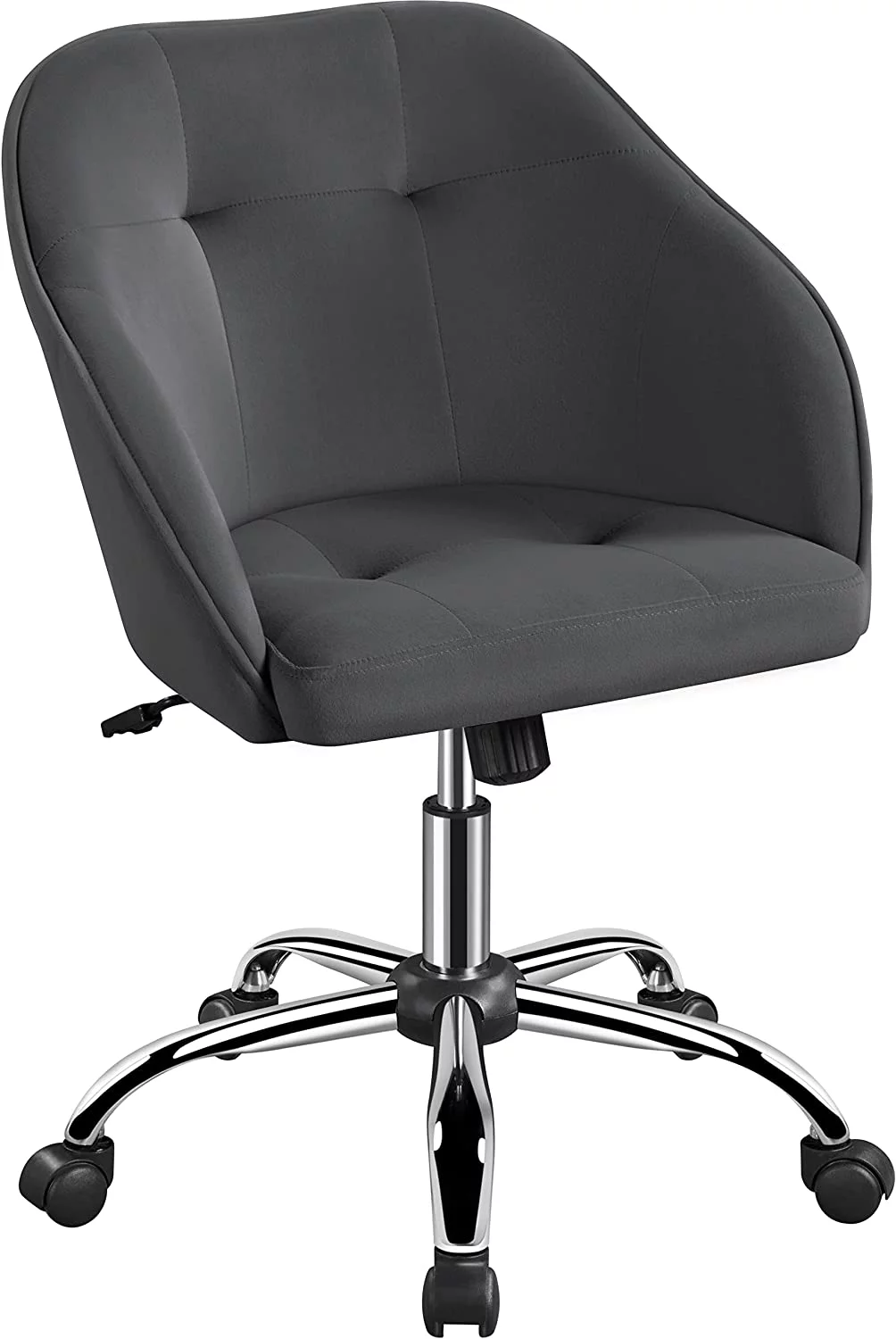 Modern Boucle Desk Chair, Makeup Vanity Chair with Adjustable Tilt Angle