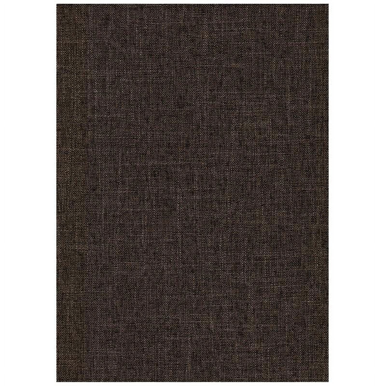 Kodiak Furniture Full Traditional Linen Fabric Futon Mattress in Cocoa Brown