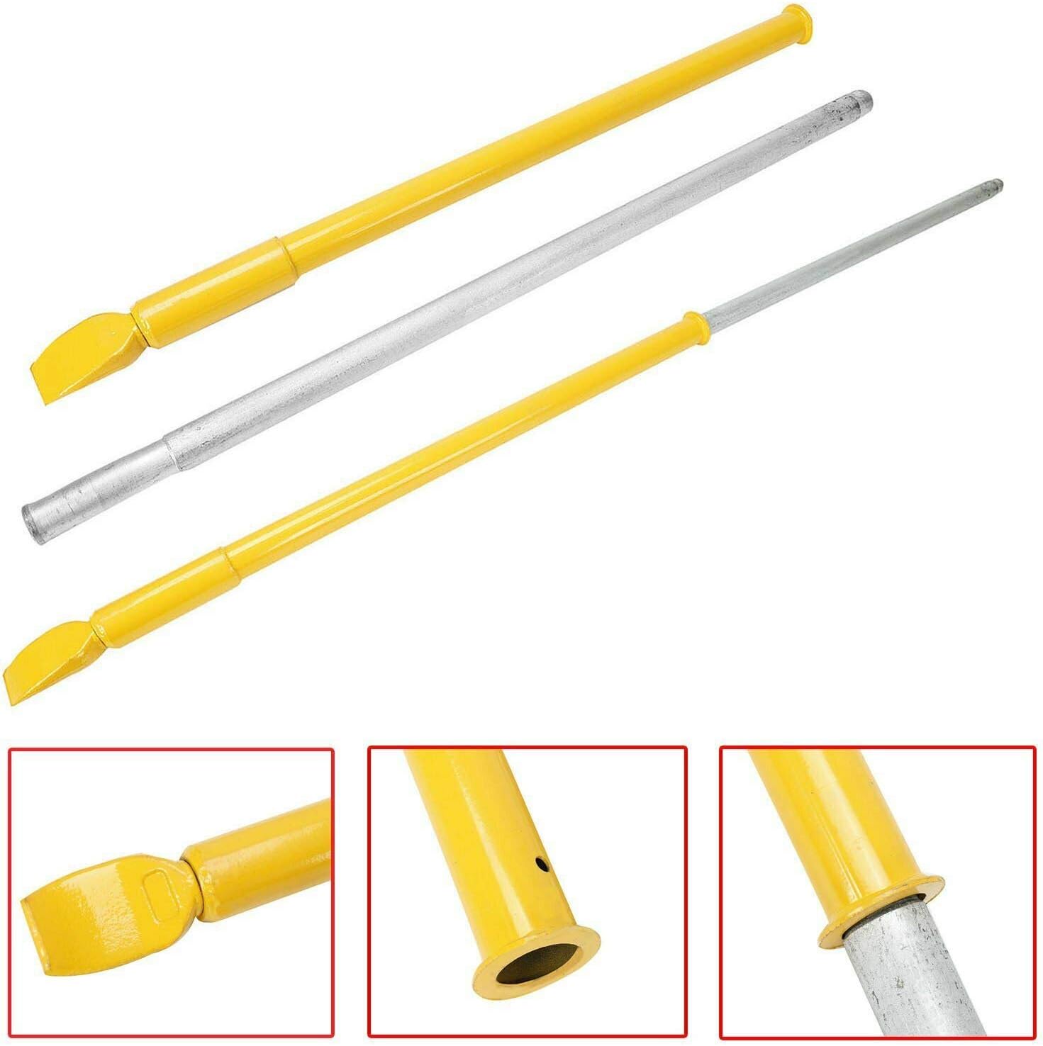 EASYBERG Yellow Steel Tire Bead Breaker Slide Hammer Heavy Duty Bar Fit for Car Truck Trailer