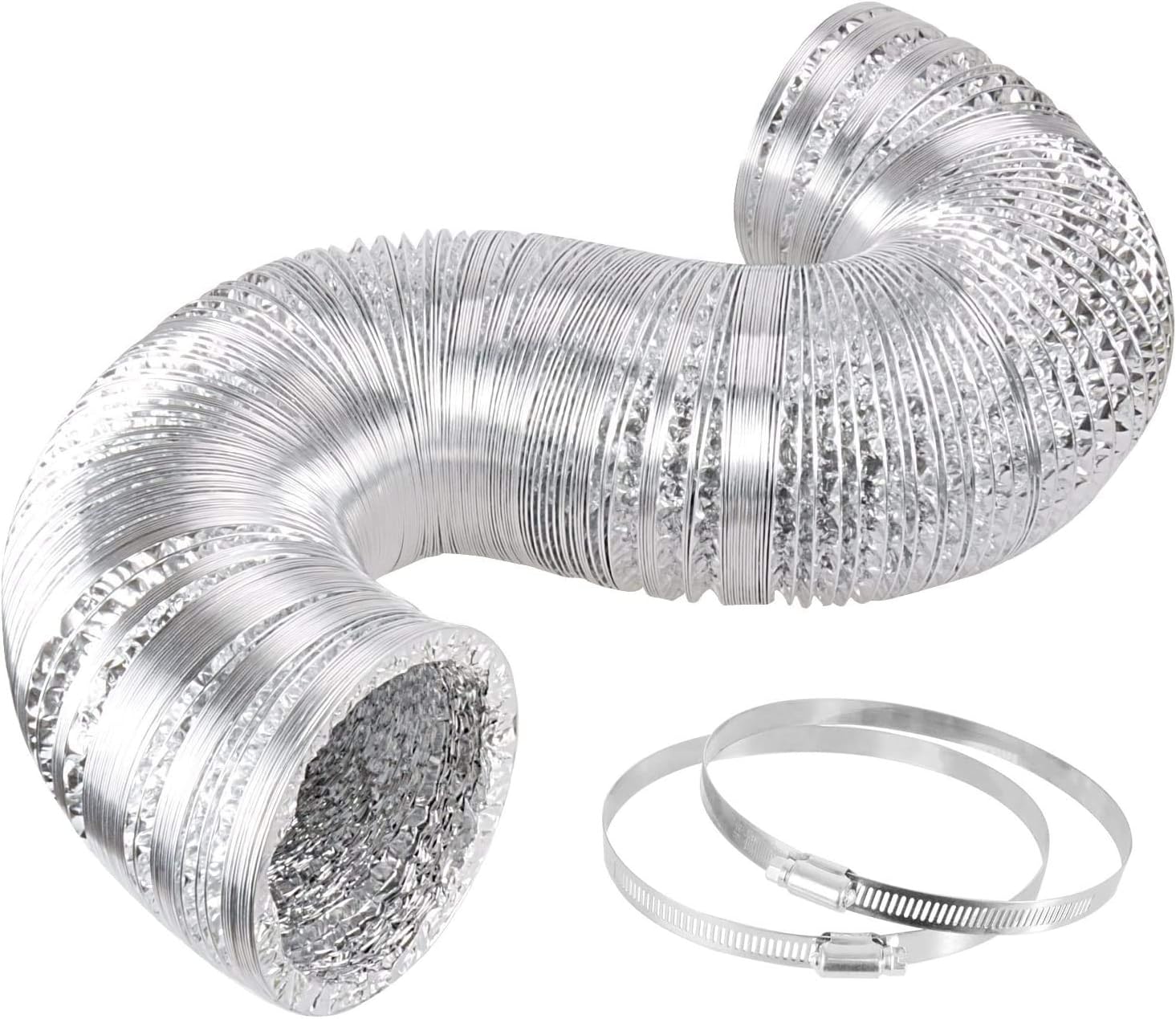iPower 8 Inch 750 CFM Inline Fan Carbon Filter 25 Feet Ducting Combo with Variable Speed Controller and Rope Hanger for Grow Tent Ventilation