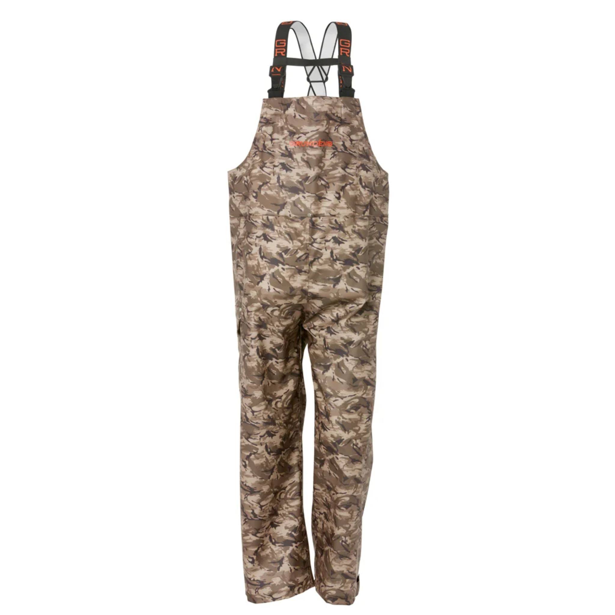 Grundens Neptune 509 Commercial Fishing Bib Refraction Camo Stone / XL