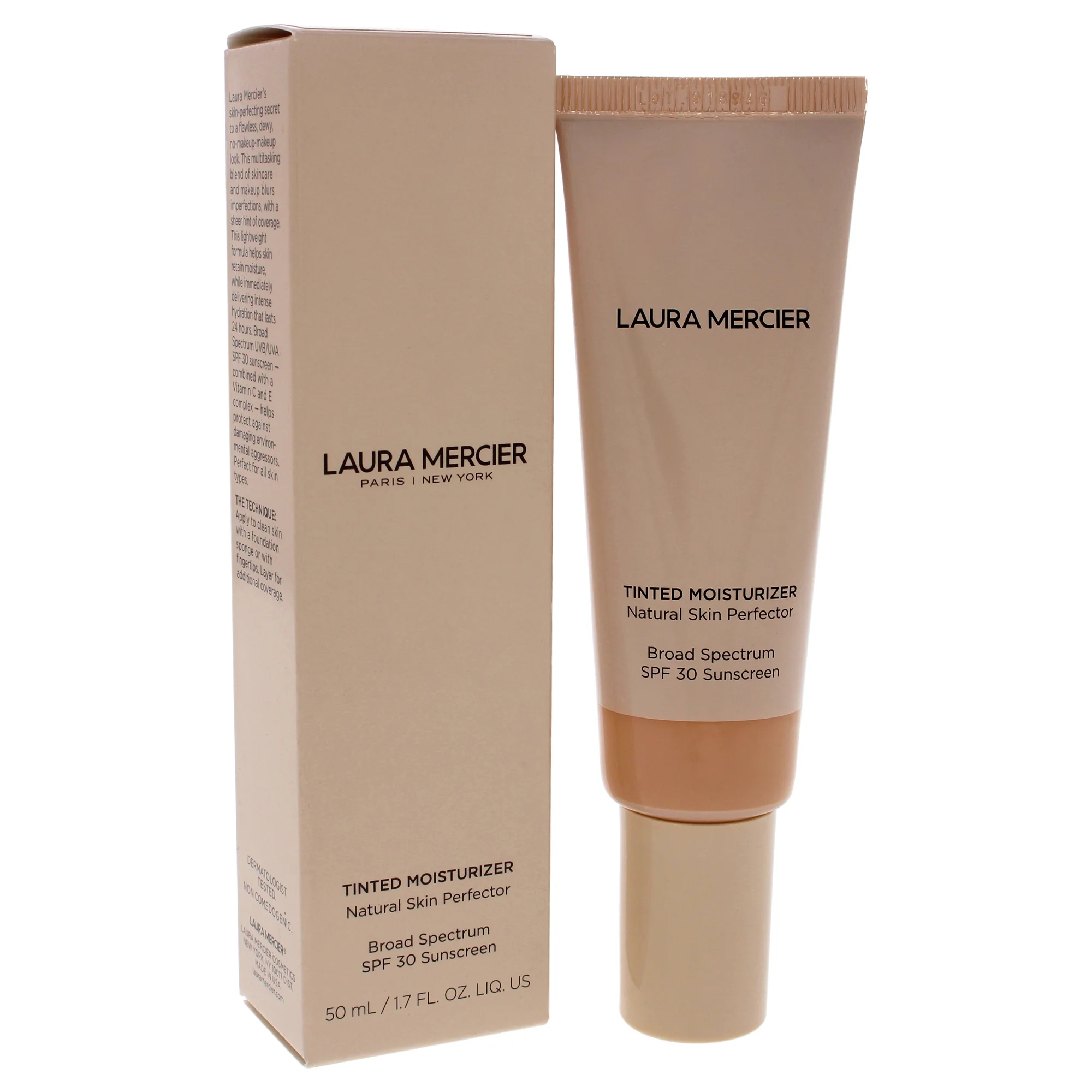 Laura Mercier Women's Tinted Moisturizer Natural Skin Perfector SPF 30, Porcelain, Tan, 1.7 oz/ 50 mL