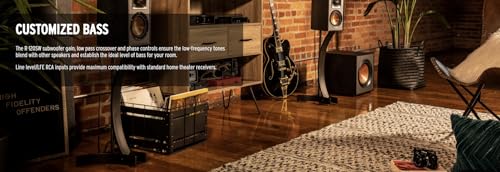 Klipsch R-120SW Subwoofer, Black - Radiant Selections