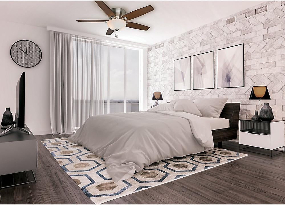 Casablanca Durant Indoor Low Profile Ceiling Fan with Light and Pull Chain Control