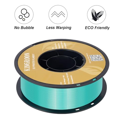 Kingroon Silk PLA Bundle 3D Printer Filament, Dimensional Accuracy +/- 0.03 mm, 10 kg Spool(22lbs)