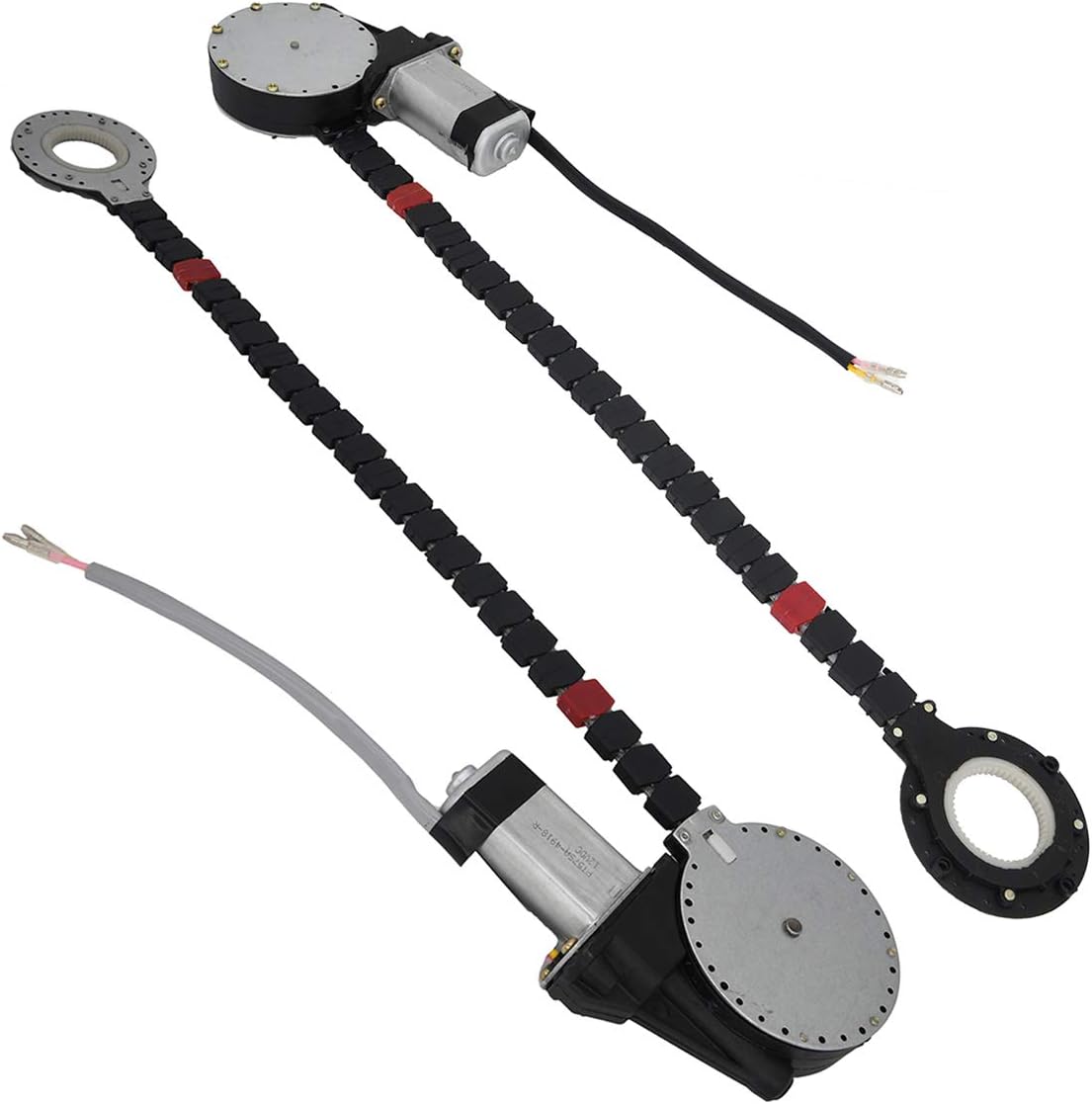 Universal Electric Power Window Lift Roll Up Regulator Conversion Kit 2 Electric Windows Motors 2 Switches 3 Harness for 2 Door Pickup SUV Truck Van