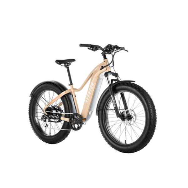 AVENTON - AVENTURE STEP-OVER EBIKE W/ 45 MILE MAX OPERATING RANGE AND 28 MPH MAX SPEED - LARGE - CAMOUFLAGE GREEN