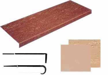 Rubber Stair Treads-Non Slip Safety Flat Surface (12-1/2 in. x 42 in.) , KofflerTreads