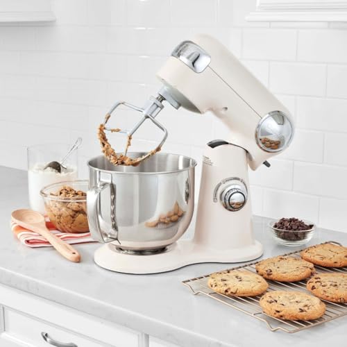 Cuisinart SMD-50BC Precision Pro 5.5-Quart Digital Stand Mixer With 12-Speeds, 3 Preprogrammed Food Prep Settings, Mixing Bowl, Whisk