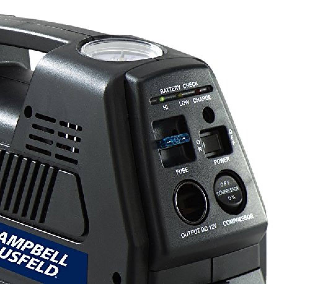 Campbell Hausfeld Rechargeable Inflator u0026 Power Supply, 12 V