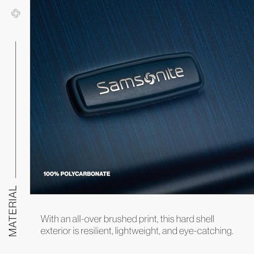 Samsonite Winfield 2 Hardside Expandable Luggage with Spinner Wheels, Brushed Anthracite, Checked-Large 28-Inch
