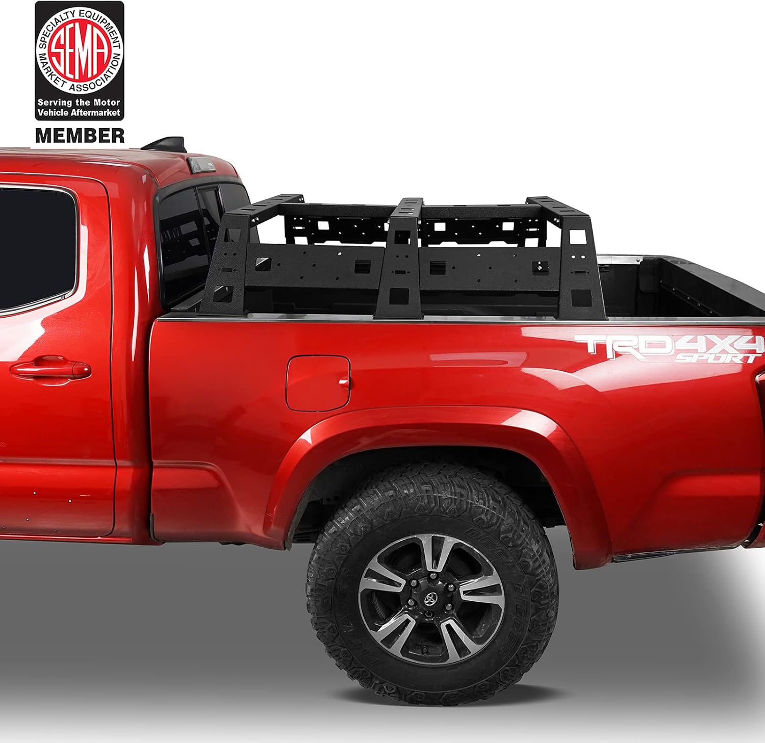 Hooke Road Tacoma Overland 11.5 Bed Rack Truck Cargo Carrier Compatible with Toyota Tacoma 2005-2022 2nd 3rd Gen