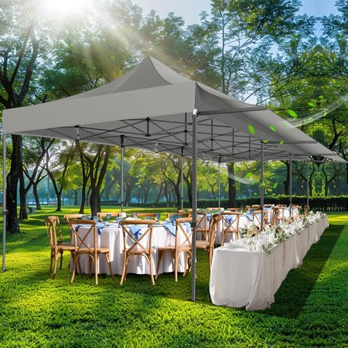 COBIZI 10x10 Pop Up Canopy Tent with Awning