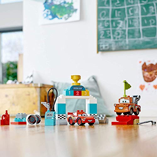 LEGO DUPLO Disney and Pixar Cars Lightning McQueen's Race Day 10924 Toddler Toy with Lightning McQueen and Mater