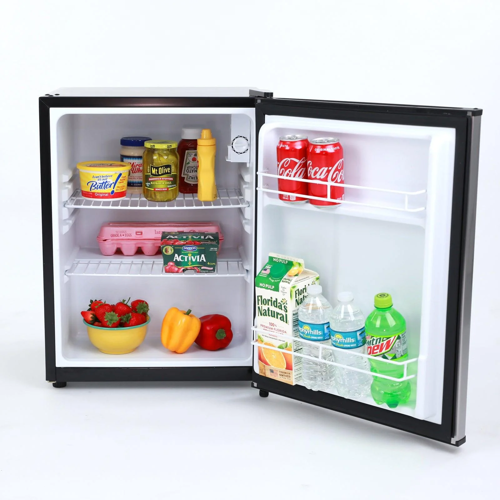 AVANTI AR24T3S  COMPACT REFRIGERATOR Black On Stainless