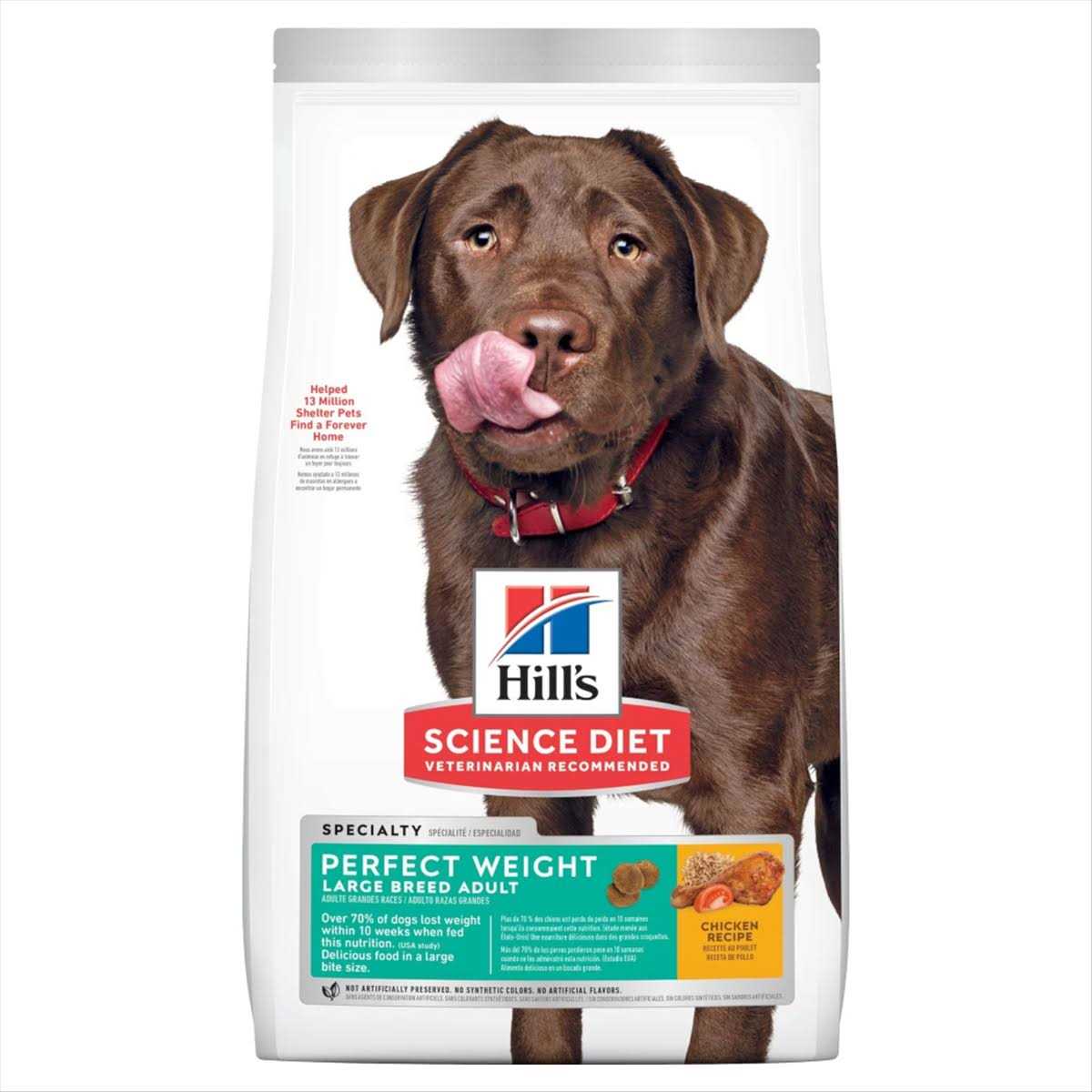 Hill's Science Diet Adult Perfect Weight &amp; Joint Support Large Breed Chicken Dry Dog Food - Pet Supplies online store