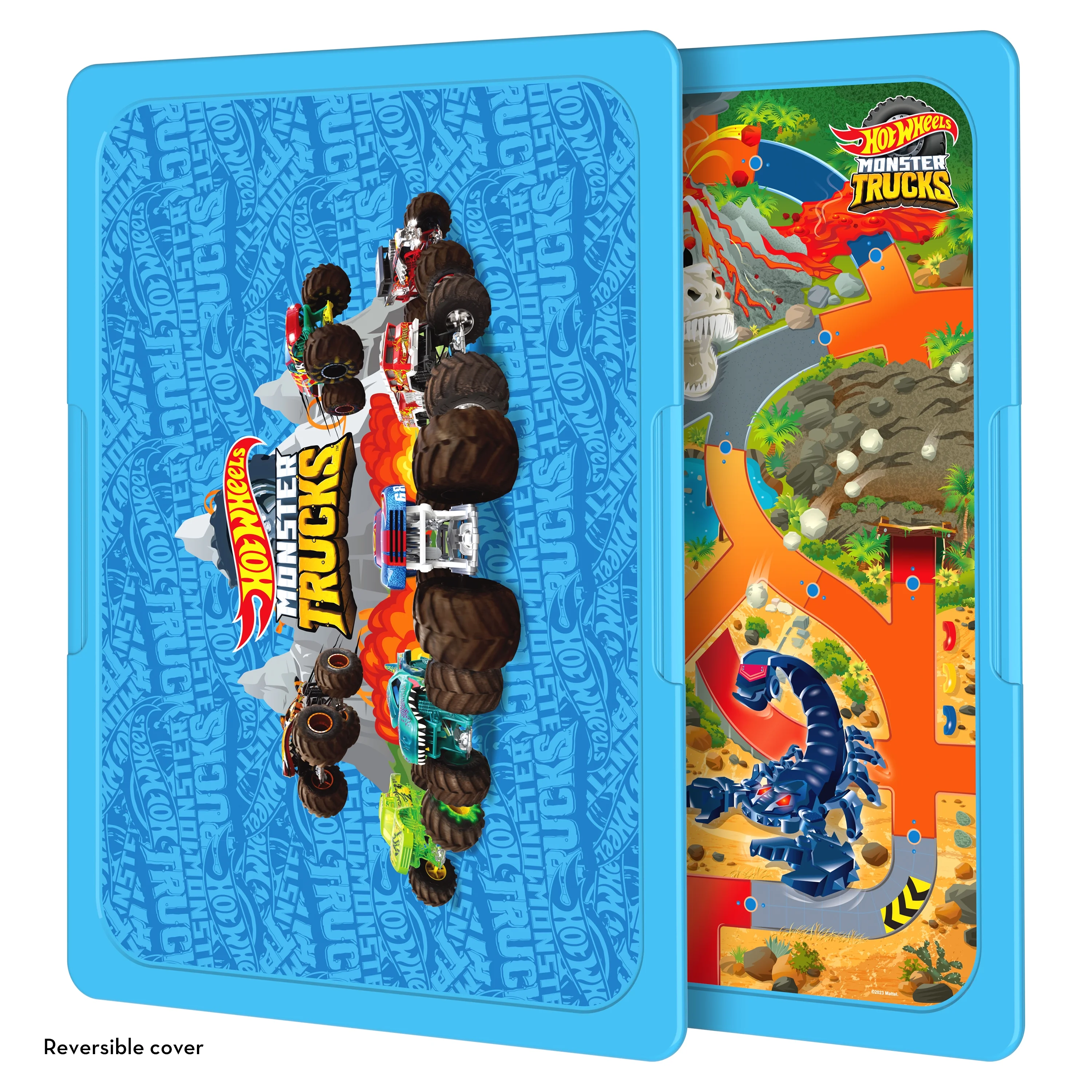 Hot Wheels Monster Trucks Splash and Crash Arena, Activity Playset, Plastic Water Table, for Children 3+