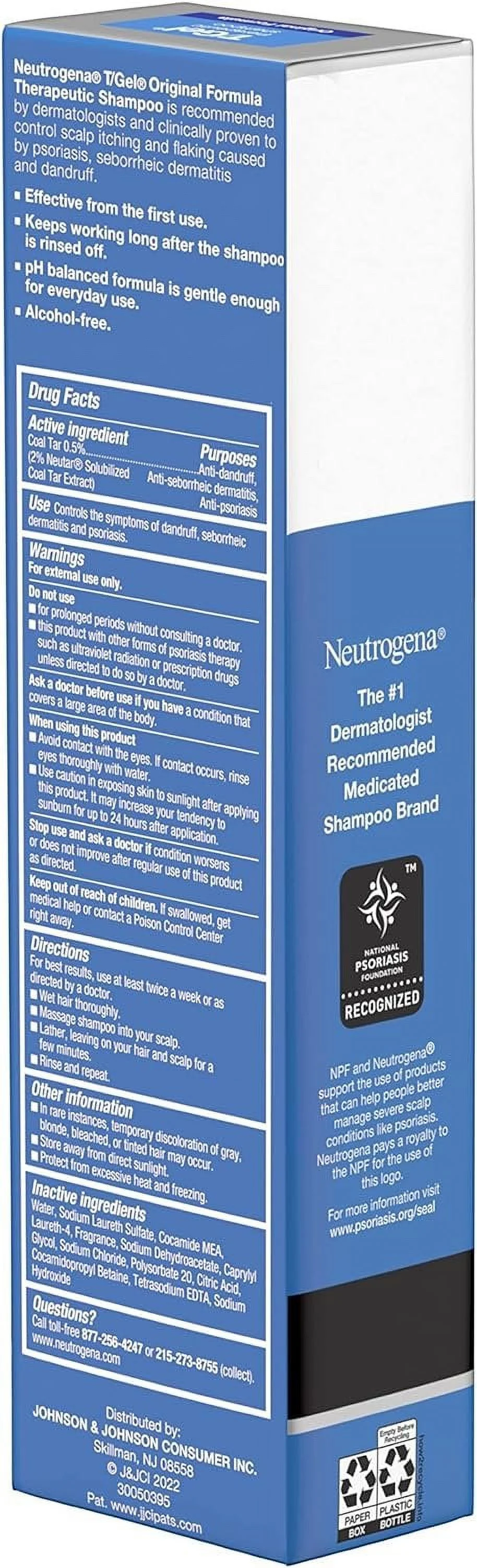 Neutrogena T/Gel Therapeutic Shampoo Original Formula