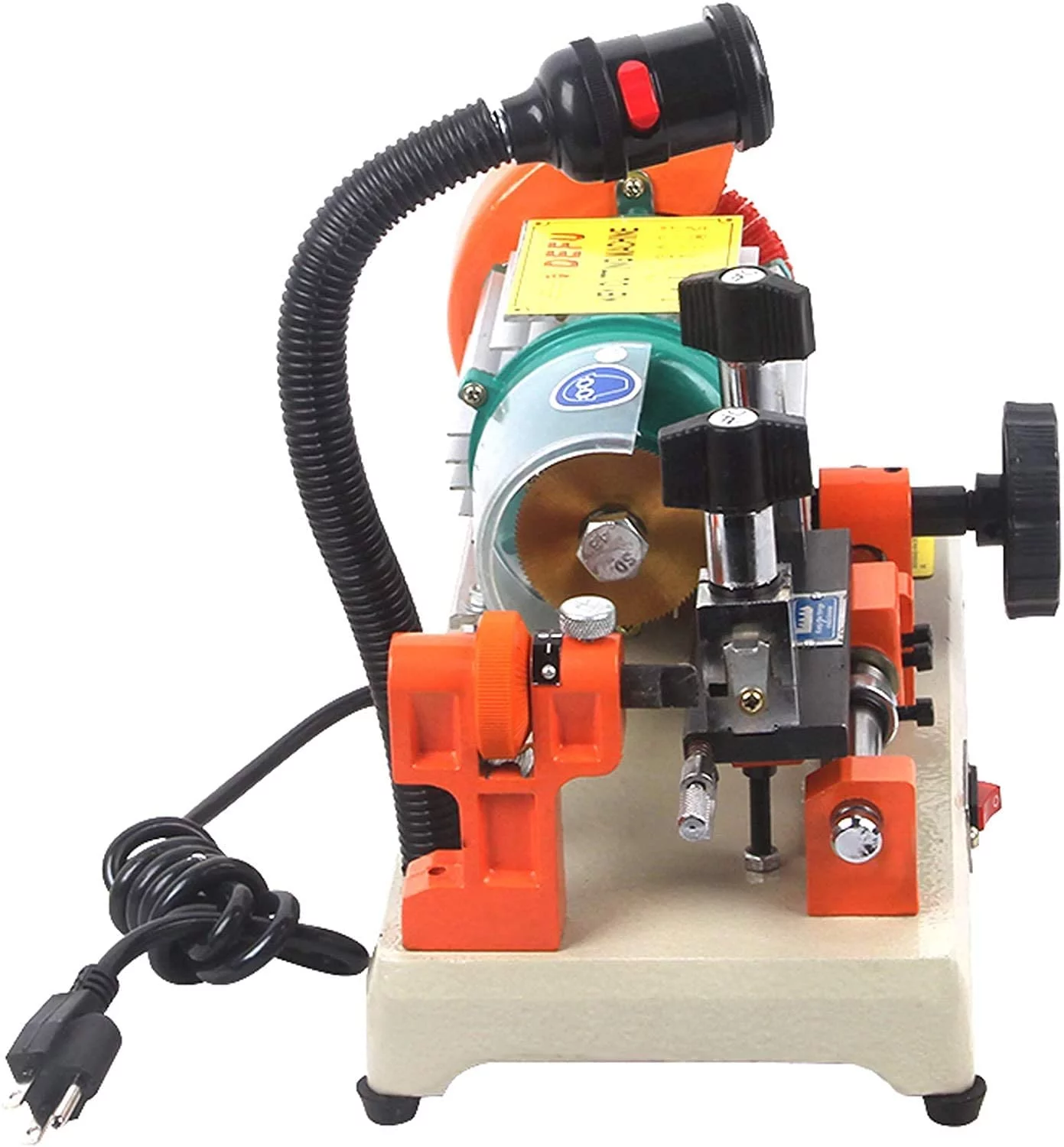 LILYPELLE Key Duplicating Cutter Cutting Machine, Hand-Driven Horizontal Professional Key Copy Machine, Key Cutting Making Machine, 110V, 120W