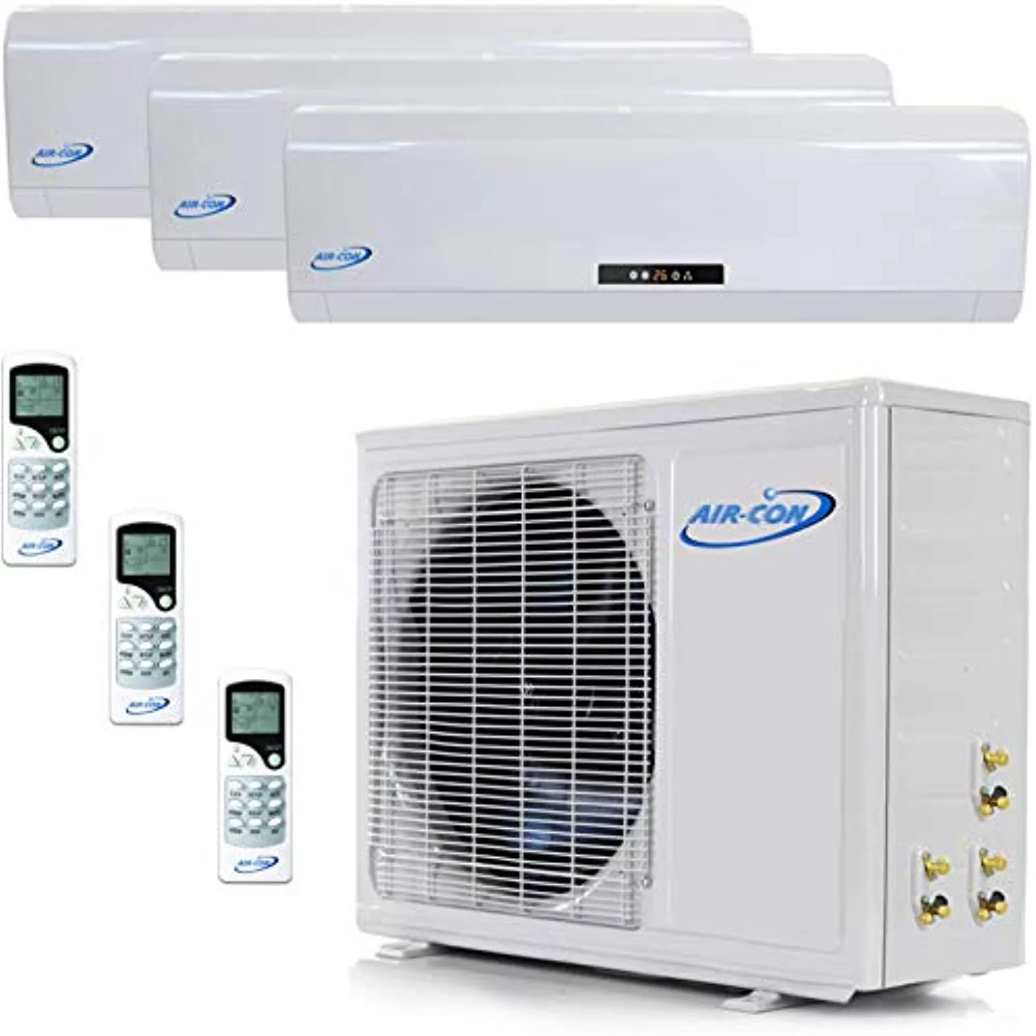 3 Zone Mini Split 12000 12000 12000 Ductless Air Conditioner Pre-Charged Tri Zone Mini Split USA Parts & Support