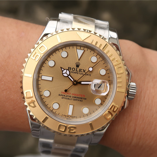 Yacht Master 1 Goldmix ( Gold & Blue Dial ) Stainless Steel 40mm