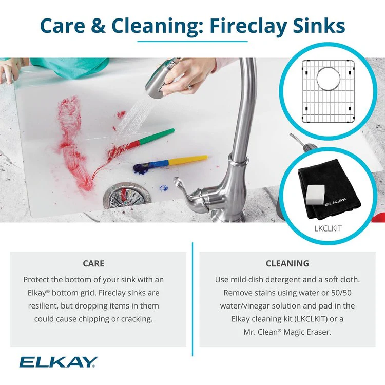 Kitchen Sink Fireclay 30 x 20 Inch Single Bowl Kit Apron Front Matte Gray Farmhouse Drain Location Center