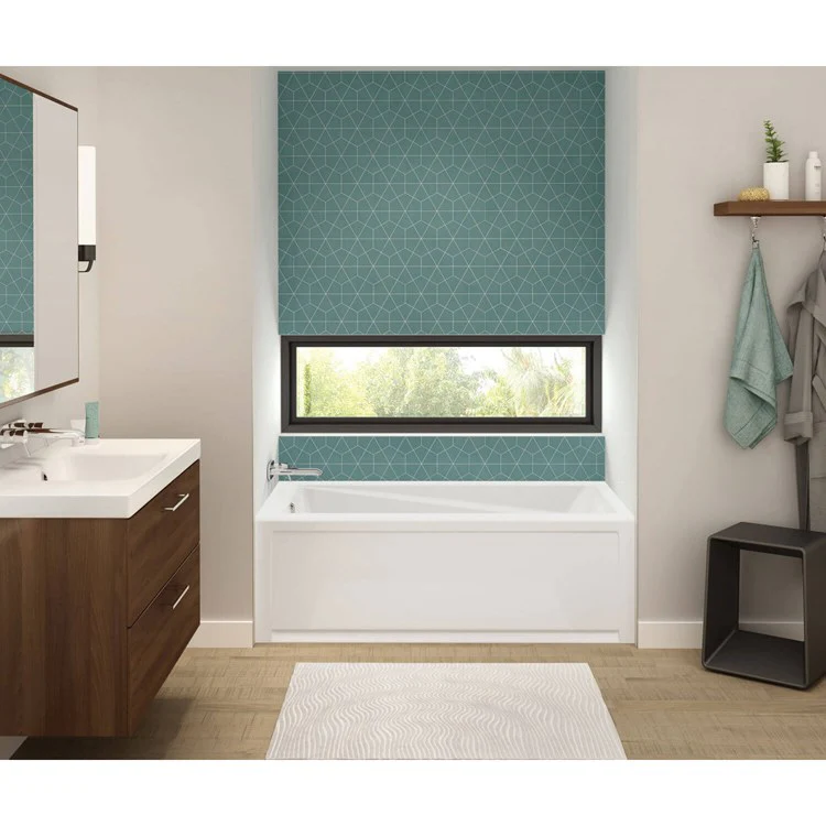 Tub Exhibit IFS AFR 66 x 32 Inch Alcove Left White