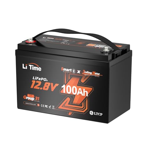 LiTime 12V 100Ah Trolling Motors Lithium Battery