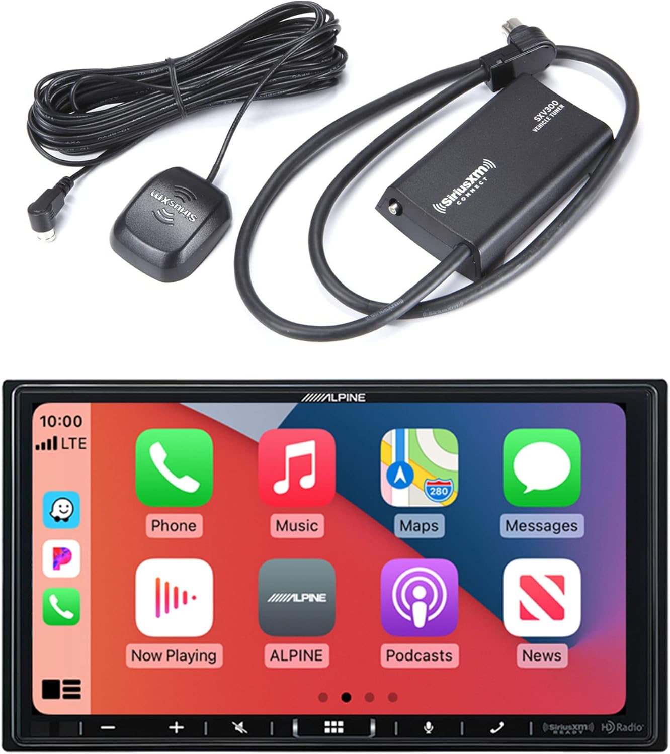 Alpine ILX-407 7-inch Shallow-Chassis Multimedia Receiver with SXV300v1 Satellite Radio Tuner