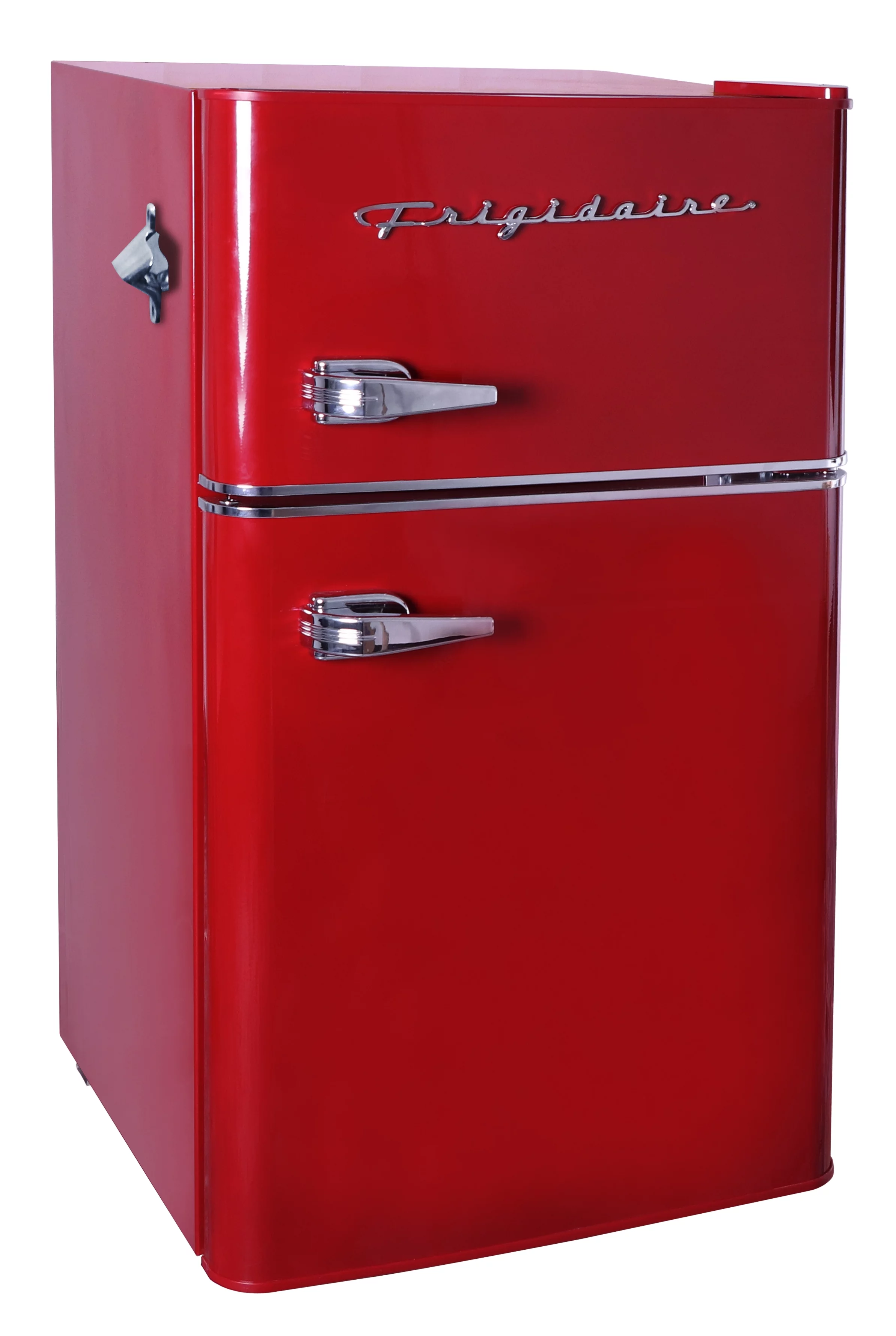 Frigidaire Retro 3.1 Cu ft Two Door Compact Refrigerator with Freezer, Red - Radiant Selections