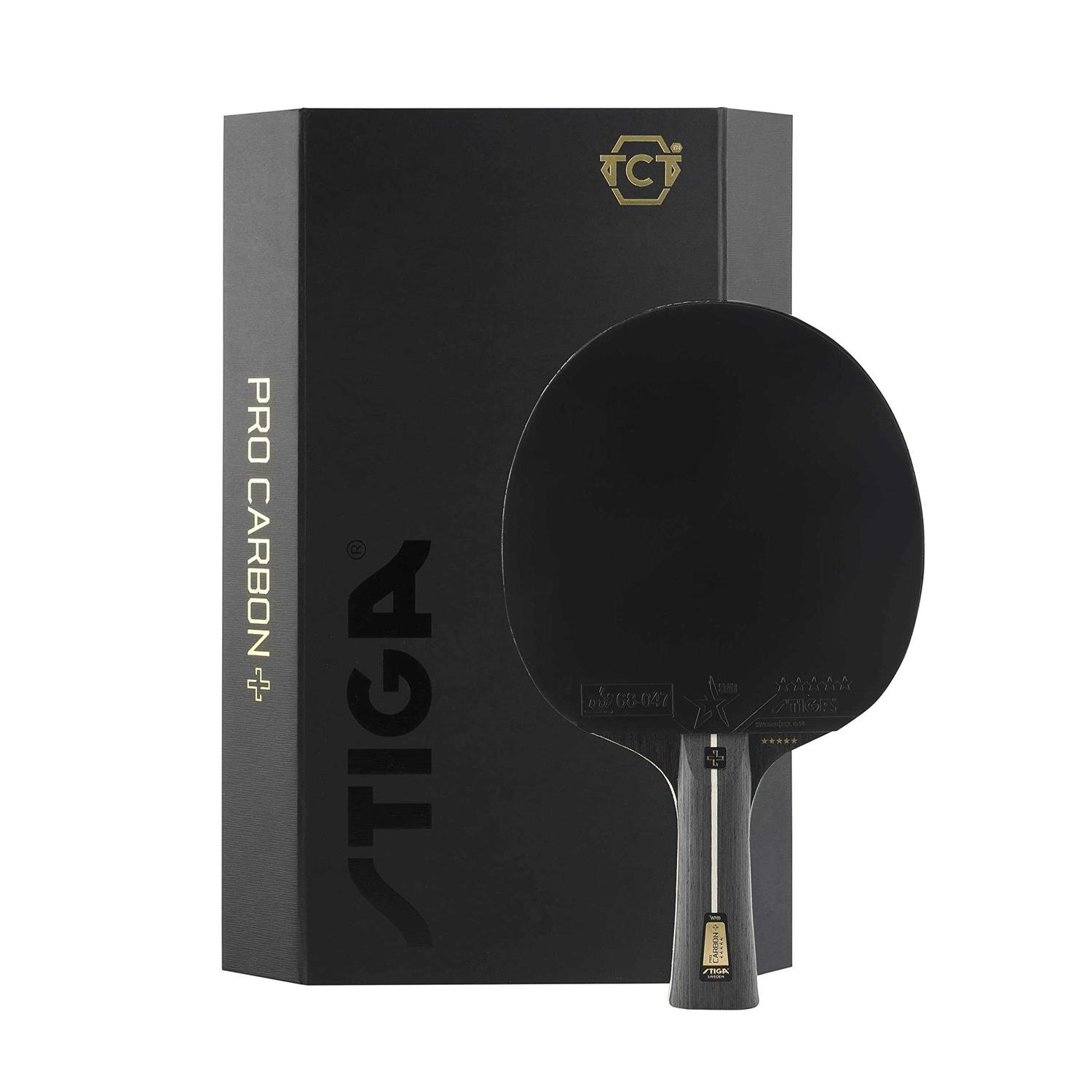 STIGA Pro Carbon + Table Tennis Bat for Advanced Offensive Players - Sports Supplies Online Store