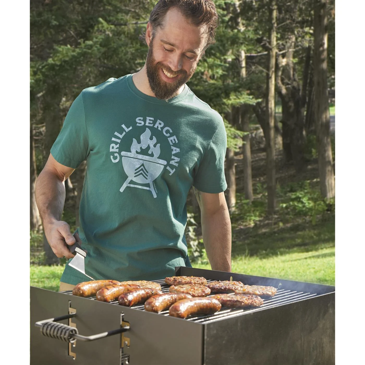 Guide Gear Heavy-Duty Park-Style Charcoal BBQ Grill for Camping, Outdoor Cooking, Backyard, Patio, Camp Grilling Barbecues, Extra Large