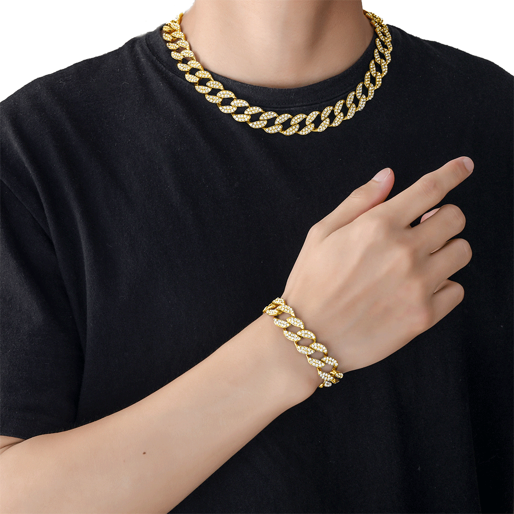 Miami Cuban Link Necklace (15mm, Gold)