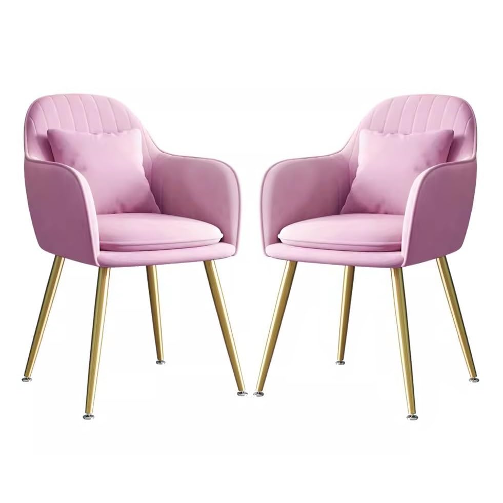 Leather Kitchen Chairs Modern Style Lazy Makeup Stool Livingroom Furniture Hotel Nail Shop Sofa Chair Nordic Dining Chair Backrest Flannel Fabric