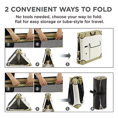 Lesure Soft Collapsible Dog Crate - 42 Inch Portable Travel Crate for Extra Large Dogs Indoor & Outdoor